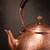 Yajuyi Copper Tea Kettle Stovetop with Grip and Lid for Loose Leaf Tea and Water Boiling Suitable for Household Tea Steeping and Beverage Making