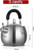 Premium Stainless Steel Whistling Tea Kettle - Efficient Stovetop Water Boiler with Ergonomic Handle and Loud Alert for Safe Pouring