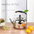 Whistling Tea Kettle, Stainless Steel Teapot, Food Grade Stovetop Kettle with Ergonomic Folding Handle, Perfect for Boiling Water and Making Tea