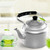 HFGHDA Aluminum Tea Kettle for Stove Top 10L Anti-Scald Handle Silver