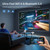 HP Projector Built-in Apps, USB-C Power Bank Compatible for Outdoor MC400