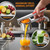 20.3 oz Manual Juicer, Excellent 316L Stainless Steel Juicer with Ergonomic Non-Slip Handle, Heavy Duty 13 in Fruit Press and Lemon Squeezer for Orange Pomegranate Watermelon Home Kitchen Use