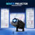 [Projector 2026 Upgraded] Mini Projector Support 4K 1080P Auto Keystone 270°Rotatable with WiFi 6 and Bluetooth 5.2 Projector Portable Compatibile with HDMI/TV Stick/Memory Stick/Laptop,Black