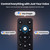 [Futuzen] Google TV Smart Projector, Native 1080P Smart Projector with WiFi 6 & BT 5.4, Supports 4K/8K Decode, AI Auto Focus, 20W Sound, Ceiling Mount, Home Theater & Outdoor Movie for iOS/Android/PS5