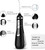 HeiDD Water Flosser Portable Dental Oral Irrigator with 3 Modes, 4 Replaceable Jet Tips, Rechargeable Waterproof Teeth Cleaner for Home and Travel, 200ml Detachable Reservoir