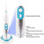 CARUTU Water Flosser Portable Dental Oral Irrigator with 3 Modes, 4 Replaceable Jet Tips, Rechargeable Waterproof Teeth Cleaner for Home and Travel -135ml Detachable Reservoir(Pink)
