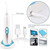 CARUTU Water Flosser Portable Dental Oral Irrigator with 3 Modes, 4 Replaceable Jet Tips, Rechargeable Waterproof Teeth Cleaner for Home and Travel -135ml Detachable Reservoir(Pink)