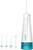 HeiDD Portable Dental Oral Irrigator with 3 Modes, 6 Replaceable Jet Tips, Rechargeable Waterproof Teeth Cleaner for Home and Travel -300ml Detachable Reservoir(White)