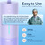 Cordless Water Flosser for Healthy Gums Rechargeable Dental Oral Irrigator for Daily Cleaning of Sensitive Gums, Orthodontic Braces or Tonsils to Help Prevent Infections and Bad Breath