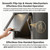 Metal Bakers Rack W/ Transparent Doors, Kitchen Cabinet For Microwave