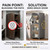 Metal Bakers Rack W/ Transparent Doors, Kitchen Cabinet For Microwave