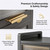 Metal Bakers Rack W/ Transparent Doors, Kitchen Cabinet For Microwave