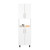 Linden 76,8" Tall Two Double Door Cabinet Kitchen Pantry with Hutch and Five Shelves, Microwave Cabinet, Storage Cabinet, Kitchen Organization, Garage Cabinet, Kitchen