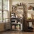 Festisoul 63" Tall Pantry Cabinet, 6-Tier Kitchen Hutch, Microwave Stand