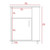 Microwave Cabinet with 4 Shelves and Caster Wheels, Wengue