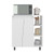 TOQIJUN Freestanding Microwave Sideboard Cabinet, White, 2-Door, 3 Shelves