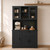 Nuturelly 68" Tall Kitchen Pantry Cabinet with Microwave Stand, Black