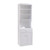 Tall Kitchen Pantry Cabinet, Freestanding Microwave Stand with Open Shelves