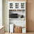 SUNNYFURN 71" Kitchen Pantry Cabinet with Microwave Stand & Trash Storage