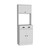 Geelife Kitchen Pantry Cabinet with Drawer and Microwave Stand, White