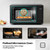 Hisense 0.9 Cu. Ft. Flatbed Microwave Oven, 900W Countertop Microwave, 24 Preset Menus, Even Heating, Ceramic Interior & Child Lock, Black