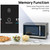 Smad Microwave Countertop Oven, 700W Small Microwaves, 0.7 Cu.Ft Mini Ovens Compact with 10 Power Levels, 6 Cooking Menus for Apartments, Dorm and Small Space Kitchen, Child Lock, Easy Clean, Black
