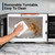 Techomey 0.9 Cu Ft Countertop Microwave Oven, 900W Microwave with 10 Power Levels, 6 Auto Menus, Practical Microwave Oven Suitable for Kitchens, Apartments, and Offices