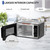 Smad Microwave Oven Countertop 900W, 0.9 Cu.Ft Ovens with Removable Turntable and Child Lock, Small Mini Microwave Compact with 6 Auto Menus, Memory Function for Apartments, Dorm, Kitchen, Black