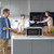 Smad Microwave Oven Countertop 900W, 0.9 Cu.Ft Ovens with Removable Turntable and Child Lock, Small Mini Microwave Compact with 6 Auto Menus, Memory Function for Apartments, Dorm, Kitchen, Black