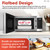 Sharp SMC1174KS Flatbed Microwave Oven with Inverter Technology, 1.1 cu. ft., 1100W, Stainless Steel