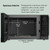 Panasonic Countertop Microwave Oven, 900W, 0.9 Cu. Ft., Sensor Cook and Reheat, 10 Power Levels, Auto Defrost, Keep Warm, Child Lock, Black Stainless Steel - NN-SB44QS