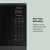 Panasonic Countertop Microwave Oven, 900W, 0.9 Cu. Ft., Sensor Cook and Reheat, 10 Power Levels, Auto Defrost, Keep Warm, Child Lock, Black Stainless Steel - NN-SB44QS