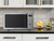 Emerson MW9005SS-A Compact Countertop Microwave Oven with Push Button Control, LED Display, 900W, 5 Power Levels, 6 Auto Menus, Glass Turntable and Child Safe Lock, 0.9 Cu. Ft., Stainless Steel