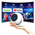 Black Mini Projector with 1080P Support WiFi Bluetooth, 200 ANSI Portable