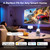 ELEPHAS Roku TV Smart Projector with WiFi and Bluetooth, Mini Portable