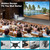 Outdoor Projector Screen with Stand 180 inch 16:9, Portable Projector Screen, 1.5 High Gain Fiberglass, Sturdy Backing, Wind-Resistant Movie Screen, Tripod/Wall Mounted, for Home Cinema/Backyard Party