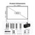 BENOISON 84inch Portable 16:9 4K HD Outdoor Projector Screen with Stand