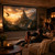 94" Motorized Projector Screen, Electric 16:9 Projector Screen with Remote Control, Indoor/Outdoor HD Movie Screen, Wall/Ceiling Mounted, Perfect for Home Office Theater TV, White