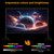 VOOPVOR 100 Inch Projector Screen with Stand, Portable Indoor Movie Screen