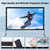 120 Inch 16:9 Projector Screen,Portable 4K HD Anti-Crease Projection Screen with Stand, Indoor Outdoor Movie Screen for Home Theater Backyard Camping Travel