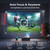 Google TV Smart Outdoor Projector, 4K Projector with WiFi and Bluetooth