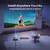 Google TV Smart Outdoor Projector, 4K Projector with WiFi and Bluetooth