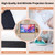 Shirtal 100 Inch Projector Screen,Portable Projector Screen with Stand,16:9 4K HD Anti-Crease Indoor Outdoor Movie Screen with Carry Bag for Camping Home Theater