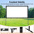 Shirtal 100 Inch Projector Screen,Portable Projector Screen with Stand,16:9 4K HD Anti-Crease Indoor Outdoor Movie Screen with Carry Bag for Camping Home Theater