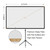 Projector Screen with Stand, 100 Inch Outdoor Projection Screen 16:9 and Tripod Stand, Portable Projector Screen, 1.2 Gain, Lightweight and Compact, Easy Setup, Idea for Home Cinema, Backyard Party.