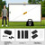 Outdoor Projector Screen with Stand, 120 inch Portable Projection kit 16:9 4K HD Wrinkle-Free Indoor Outdoor Movie Screen with Carry Bag for Home Theater and Backyard Movie Night