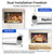 100" 16:9 Motorized Projector Screen with Dual-Side Power Inlet