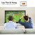 New Portable Mobile 50 Inch Projector Screen Pull Down, 16:9 Projector Screen Retractable Tabletop Screen Tripod Stand for Home Theater Meeting Room, School Indoor Outdoor Ceiling Wall Mount Upgrade