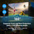 VOOPVOR 150 Inch Projector Screen with Stand, Portable Outdoor Movie Screen