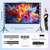 VOOPVOR 150 Inch Projector Screen with Stand, Portable Outdoor Movie Screen